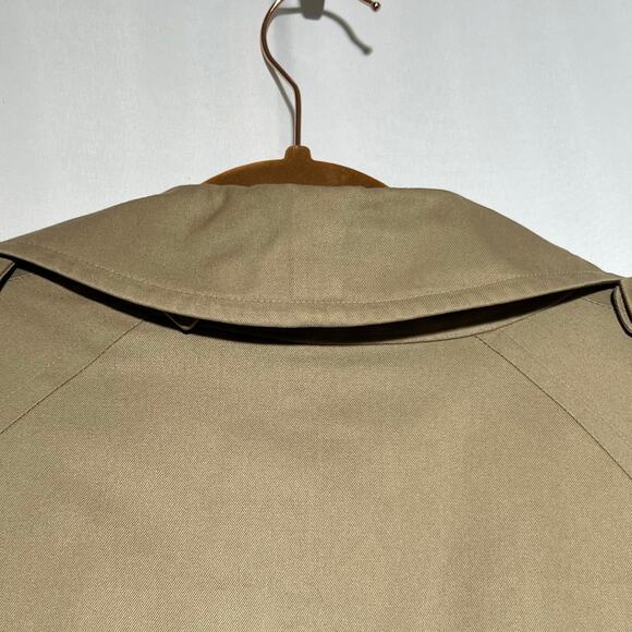 Burberry Burberrys' Trench Coat Kensington Nova Made in England sz 46R VTG Tan - Picture 8 of 16